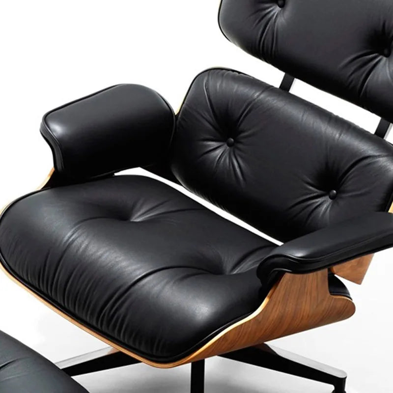 Nordic Leather Recliner Designer Office Chair