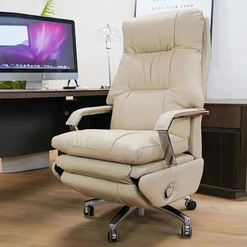 Ergonomic Modern Executive Office Chair – Mobile, Full-Body Massage, and Luxury Lounge Design.
