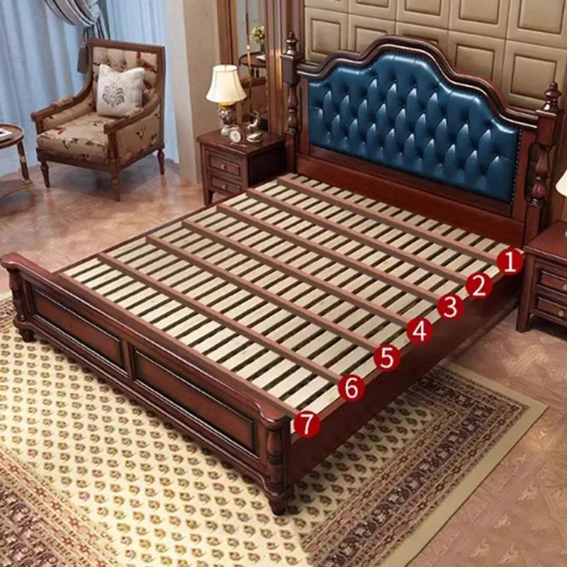 European King Size Double Bed in Simple Modern Wood