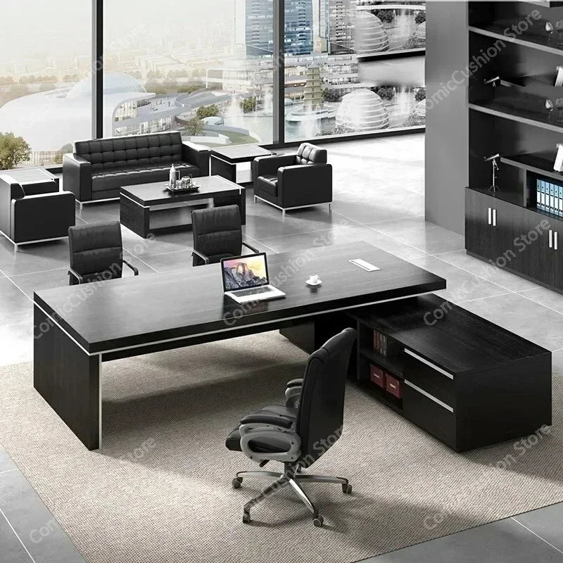 Work Writing Desk Table Metal Wooden Gaming Computer Office Desks Drawers Organizer Tavolo Scrivania Ufficio Supplies