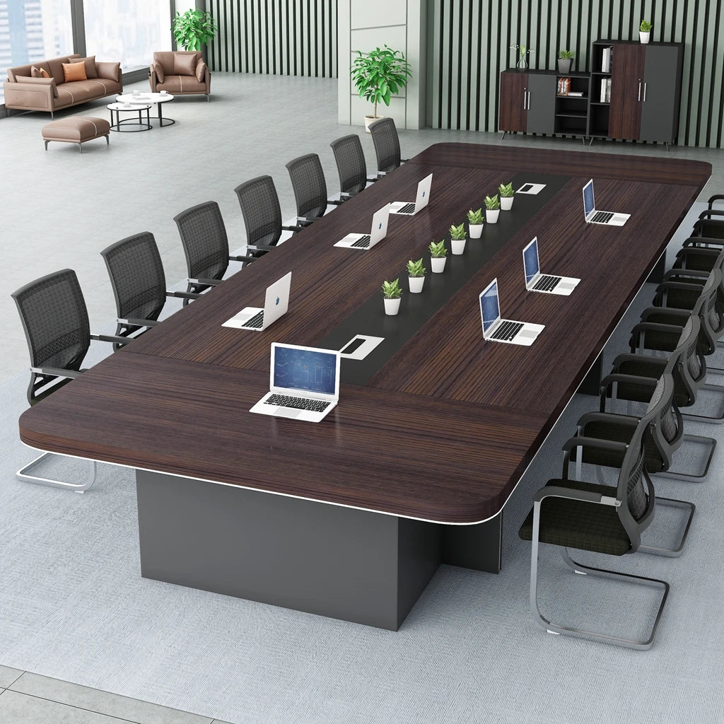 Luxury Boardroom Conference Table & Chair Set
