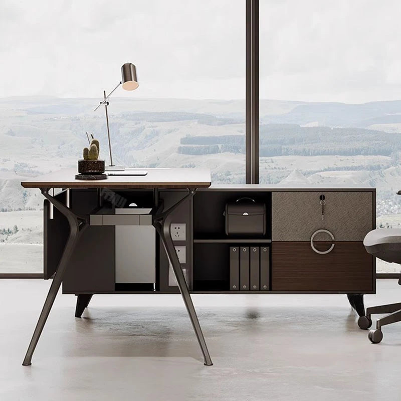 Multifunctional Student Desk Reading Tables Storage L Shaped Reception Meeting Table Industrial Escritorio Conference Simple