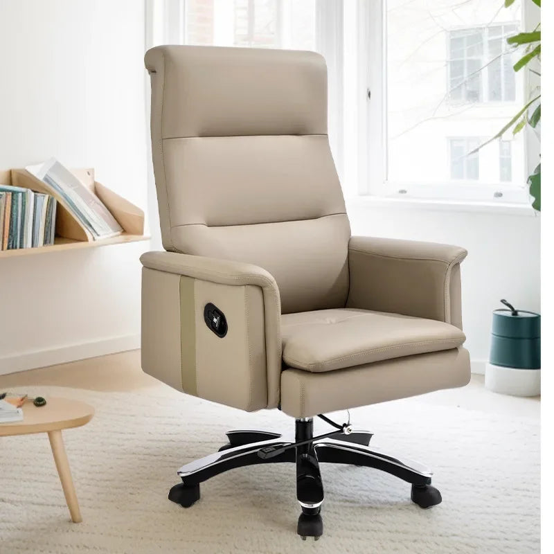 Modern Executive Office Chair: Ergonomic, Mobile, Nordic Design, Lounge Armchair.