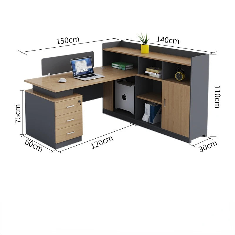 Minimalist Workstation Desks Combination Employee Finance Staff Tables Computer Luxurious Mesa De Escritorio Home Furniture
