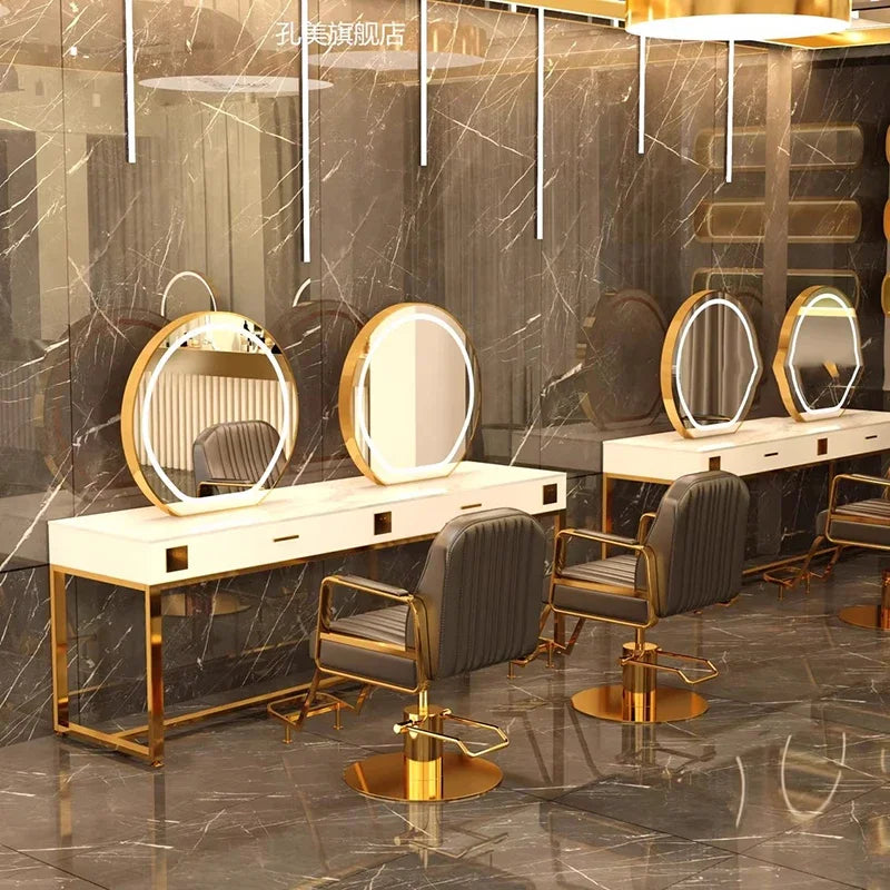 Aesthetic Swivel Barber Chair – Adjustable Stylist Chair, Beauty Tabouret, Coiffeuse Salon Furniture