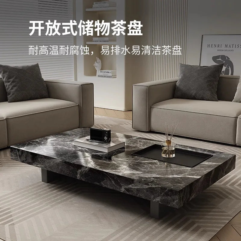 Italian Minimalist Slate Coffee Table