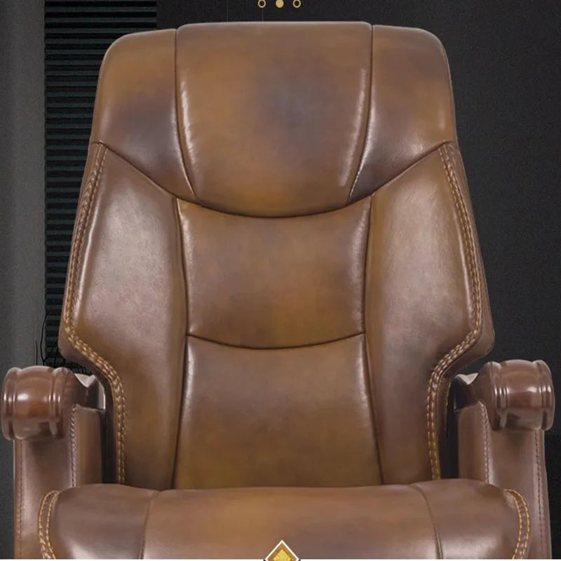 Luxury Leather Recliner Office Chair