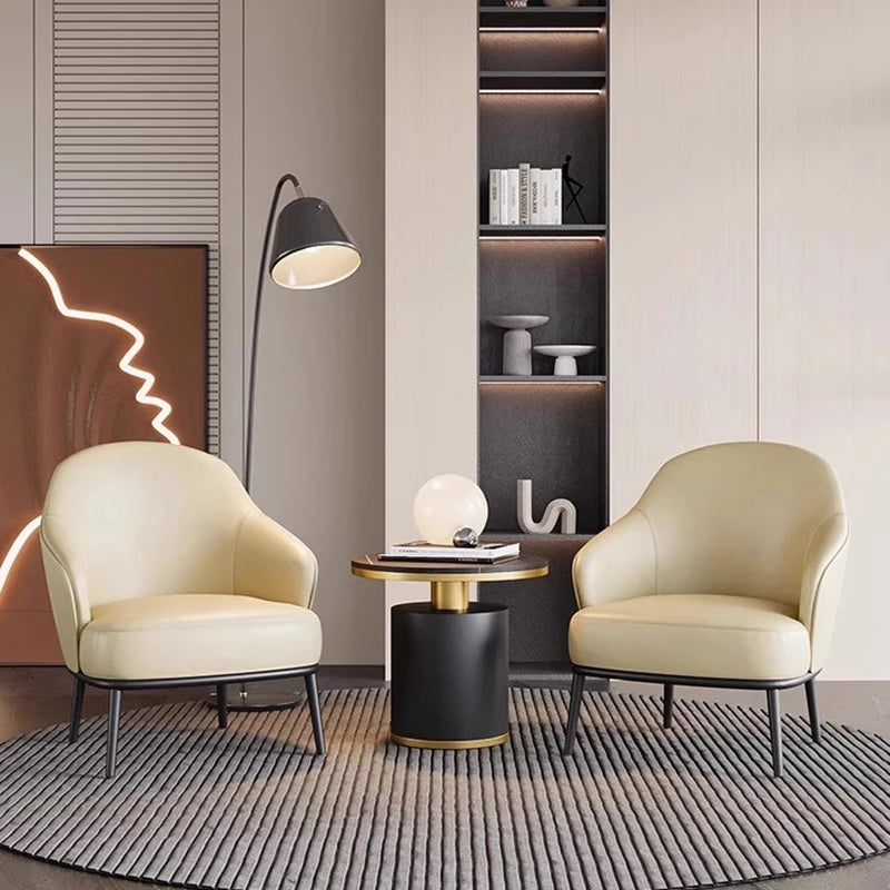 Modern Ergonomic Living Room Chair White Luxury Unique Designer Living Room Chair Relax Lounge Silla Plegable Home Decoration