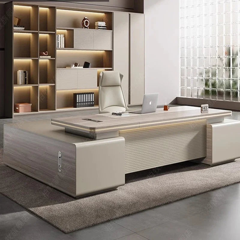 Multifunctional corner office desk