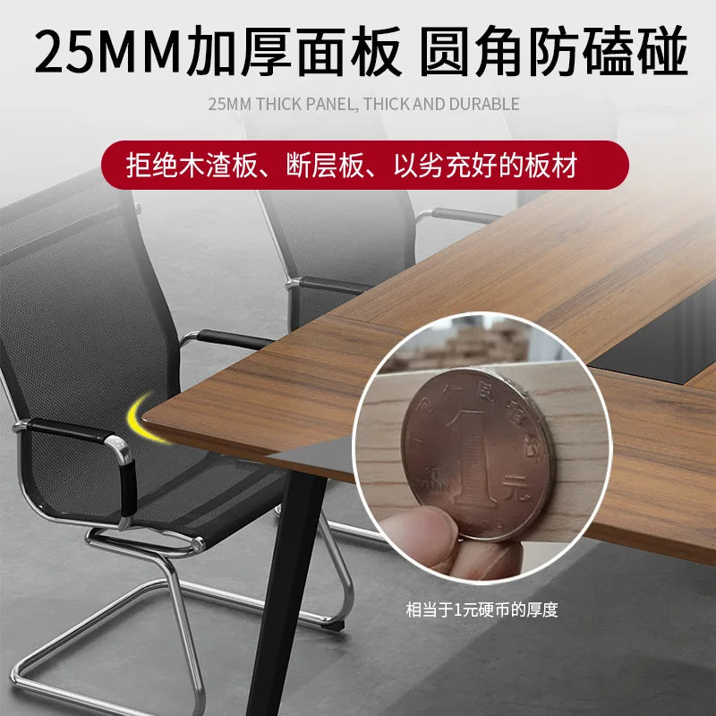 Office furniture, large conference table, long table, simple modern staff training table, strip table, office desk and chair com