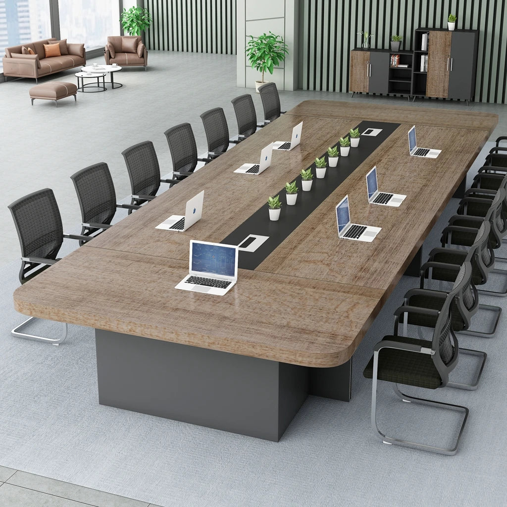Luxury Boardroom Conference Table & Chair Set