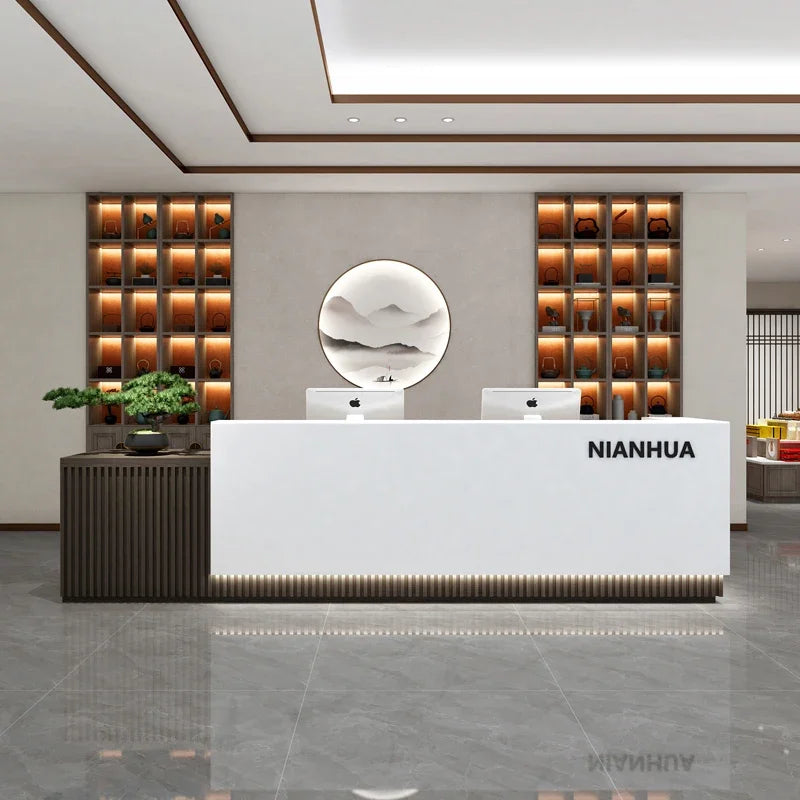 Luxury Futuristic Reception Desks for Beauty Salons, Offices, and Churches