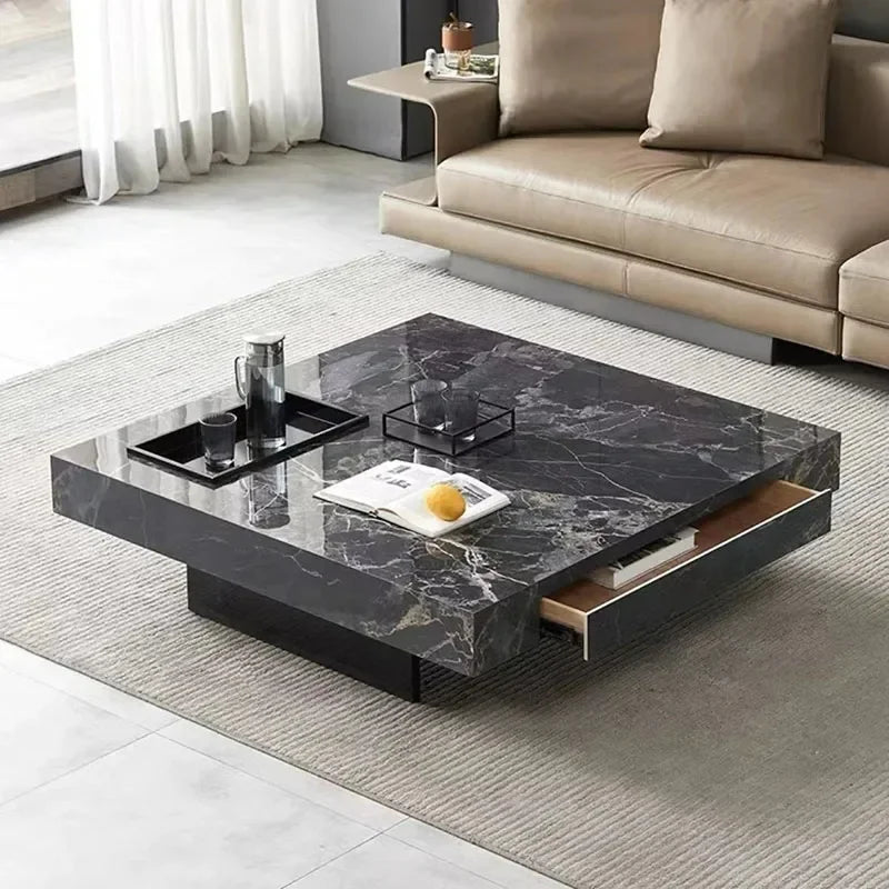 Italian luxury rectangular coffee table