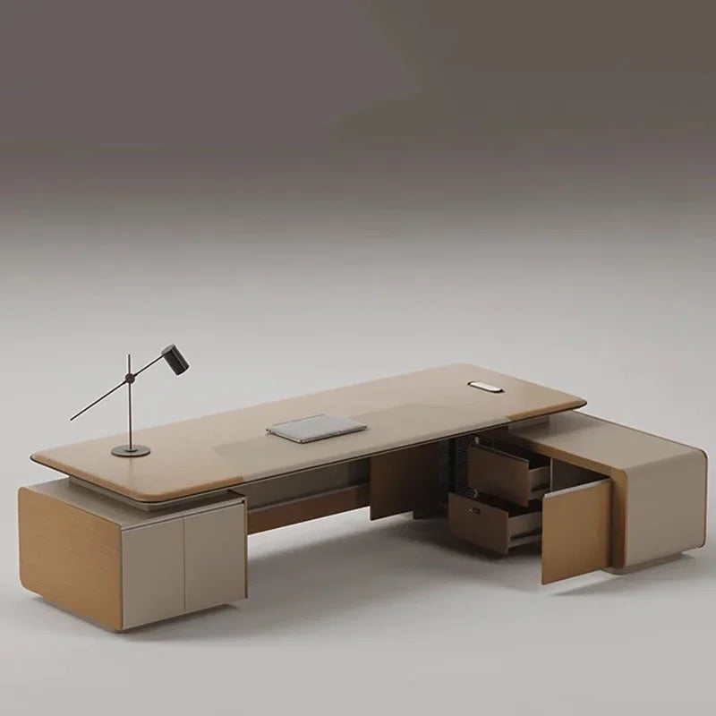Writing Storage Office Desk Corner Drawers Conference Workflow Workbench Office Desk Modern Scrivania Legno Furniture HDH