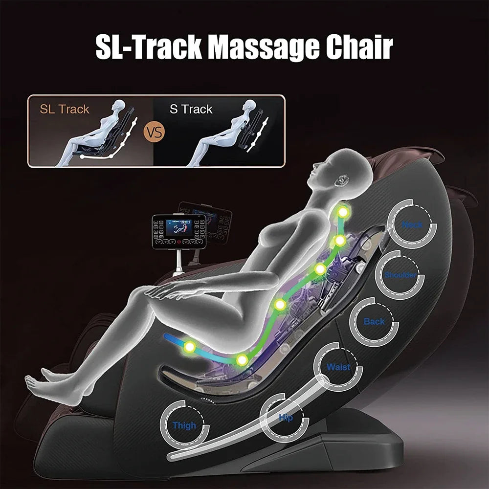 Warehouse in USA SL heat thai Stretch Massage Chair Hot Sale 3d Luxurious Massage Chair 2024 full body zero gravity electric