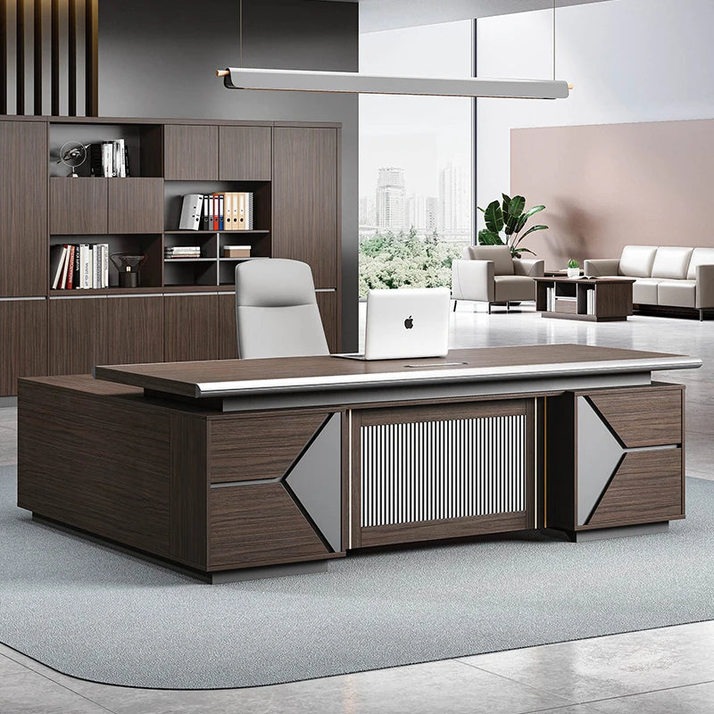 Luxury Corner Office Desk with Drawer