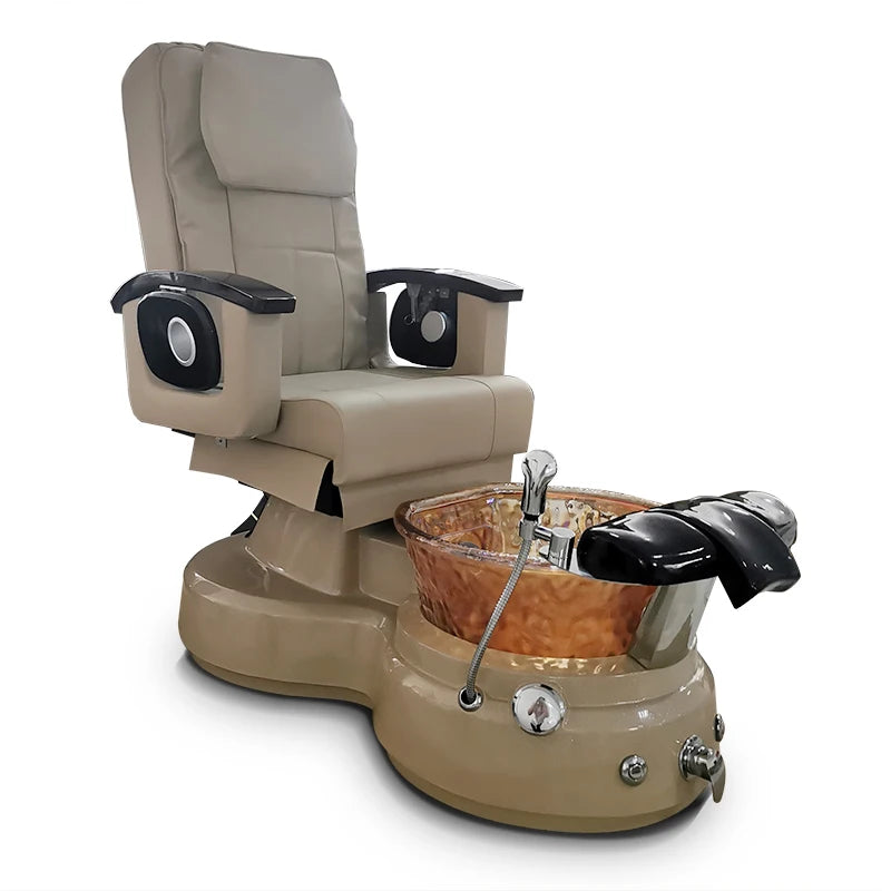 Hot sale electric massage nail salon equipment pedicure chair no plumbing foot care spa chair with discharge pump