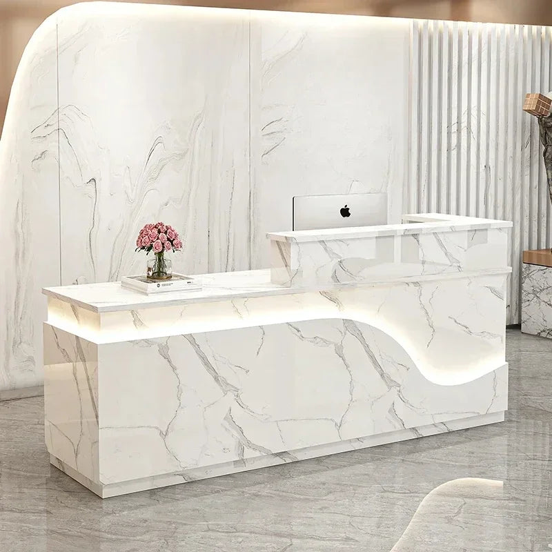 Vanity Mobile Reception Desks Counter Study Shop Gigant Front Desk European Information Recepcion Mostrador Luxury Furniture