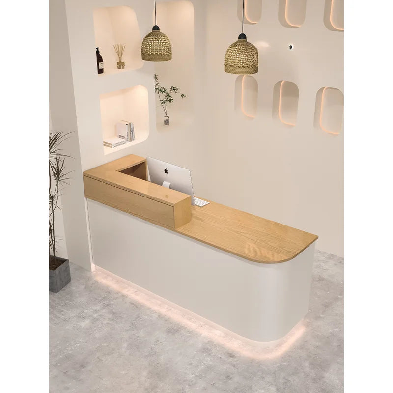 Aesthetic Counter Table Furniture—Modern Luxury Reception Desk
