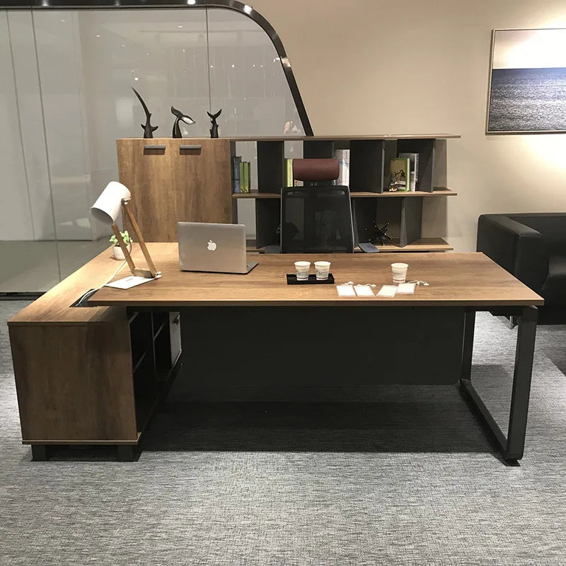 Room Desk Reception Office Work Executive Desks Offer Professional Furniture Minimalist Corner Home Accessories Ufficio Offices