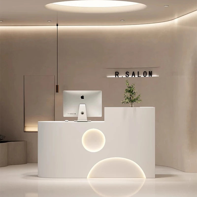 Modern Reception Desk and Long Counter