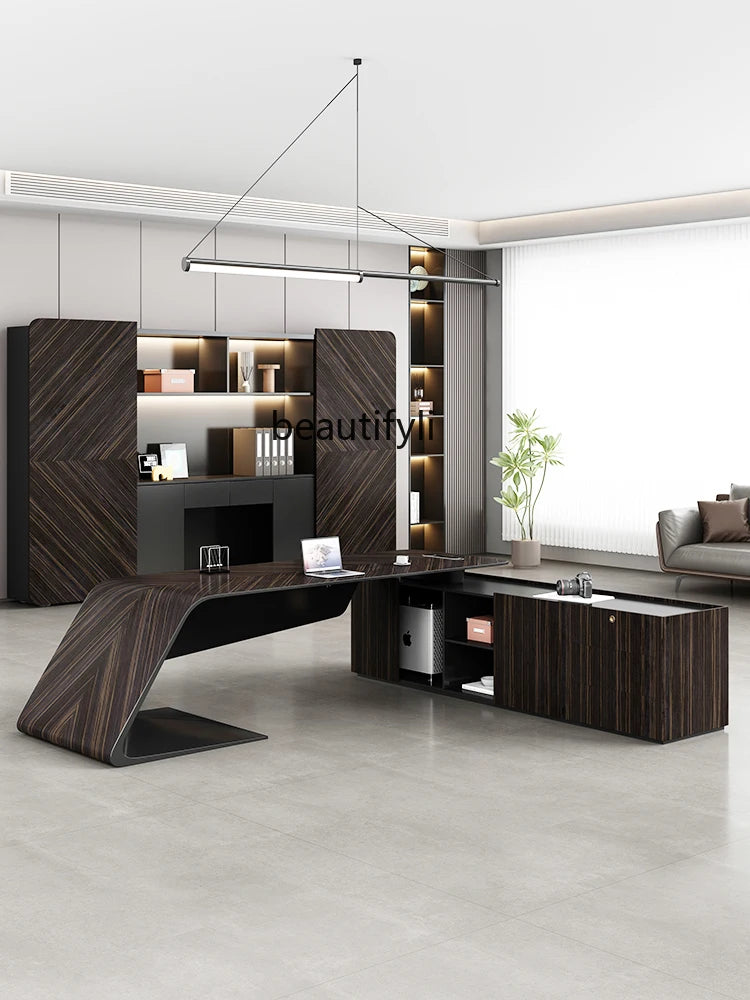 Modern Light Luxury Desk for Executives