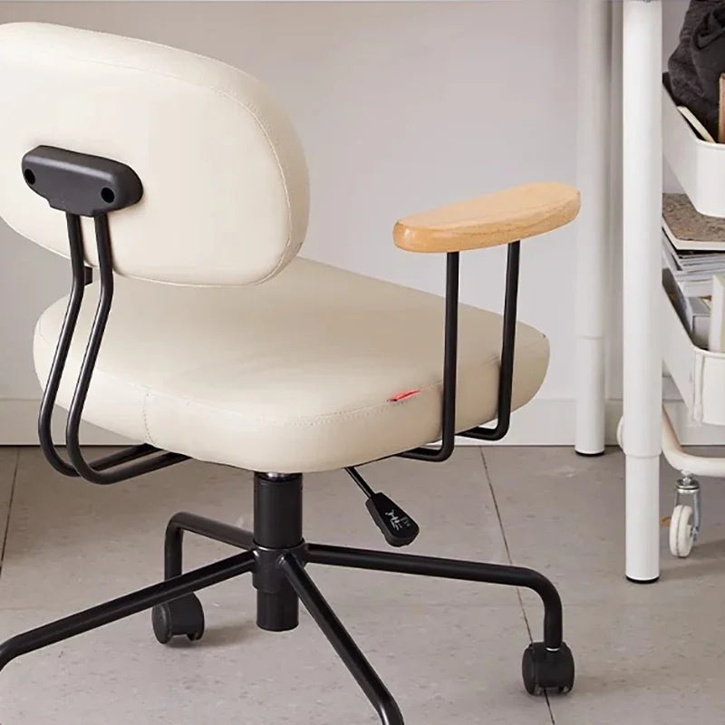 Nordic Home Office Computer Chair Minimalist Study Desk and Chair Makeup Swivel Chair Sedentary Backrest Office Furniture 의자
