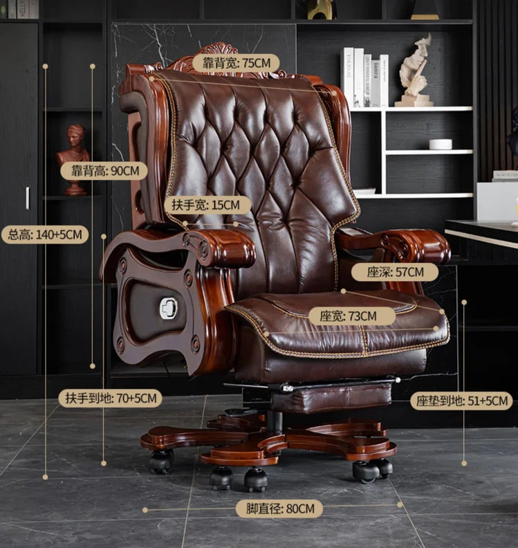 Executive Office chair with Massage and Reclining Features