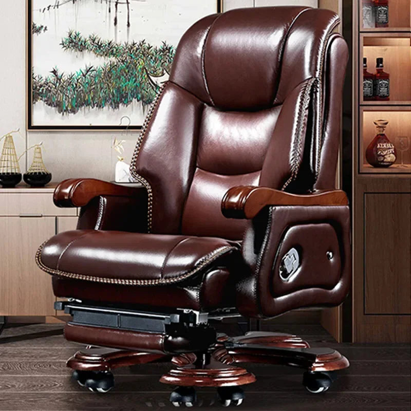 Work Lounge Office Chairs Chaise Leather Designery Executive Computer Chair Desk Luxury Furniture