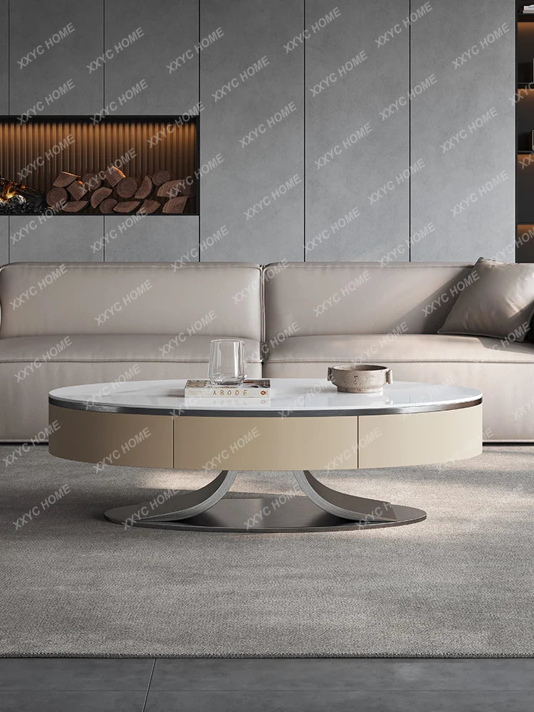 Modern Stone Plate Coffee Table