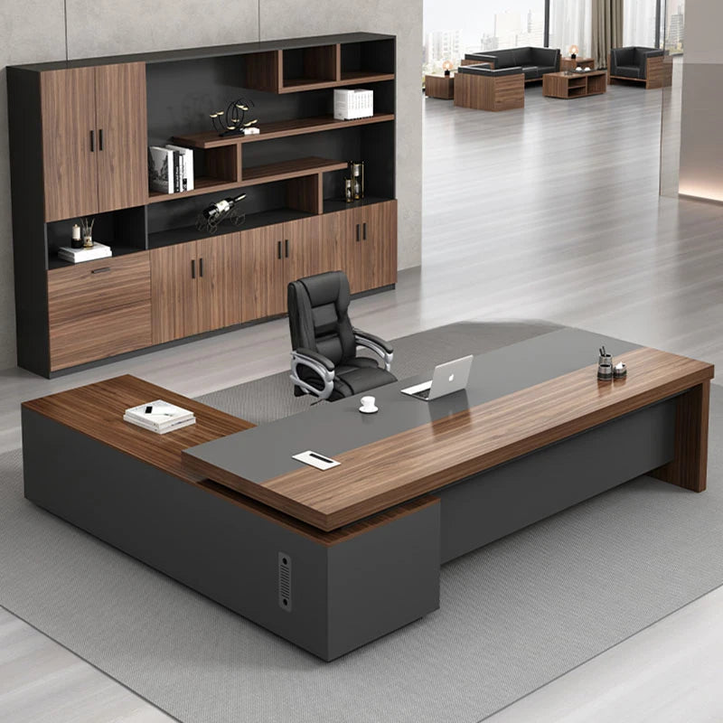 Luxury L-Shaped Corner Office Desk