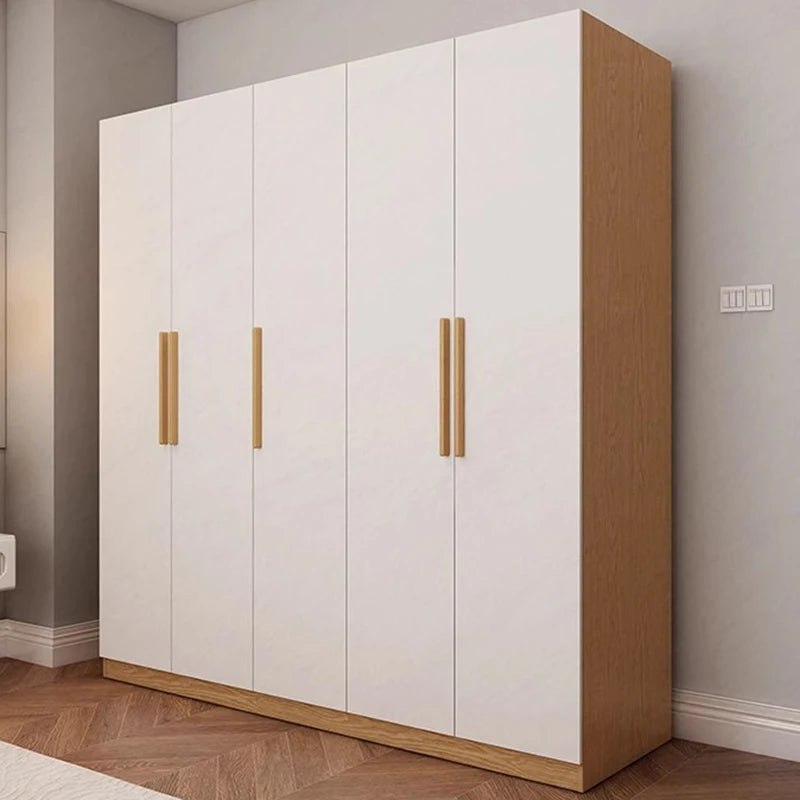 Wooden Apartment Wardrobes Free Shipping Mobile Clothing Rack Display Simple Cabinets Small Nordic Armario De Ropa Furniture