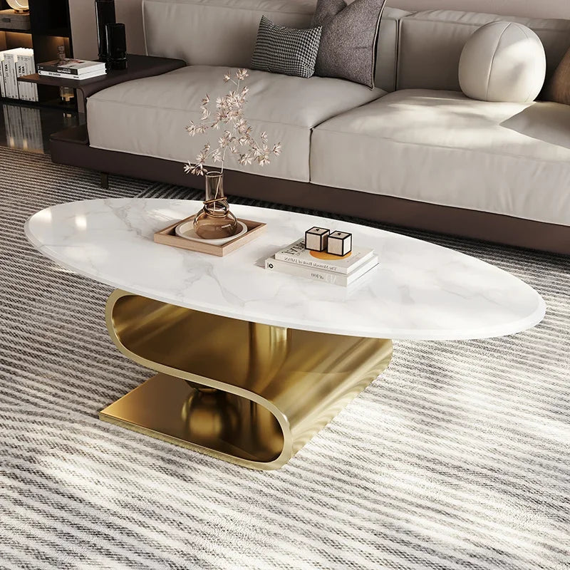 Modern Center Console Coffee Tables – Aesthetic Nordic Irregular Design
