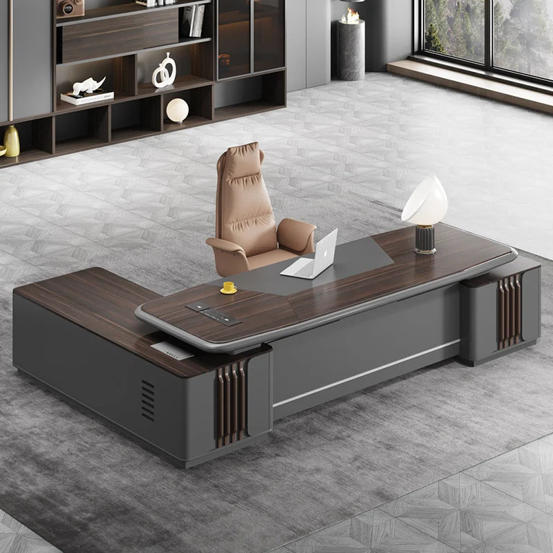 Adjustable Luxury Office Desk – Simple Storage, Ergonomic Executive Desk for Teens & Conference Rooms, Home Furniture