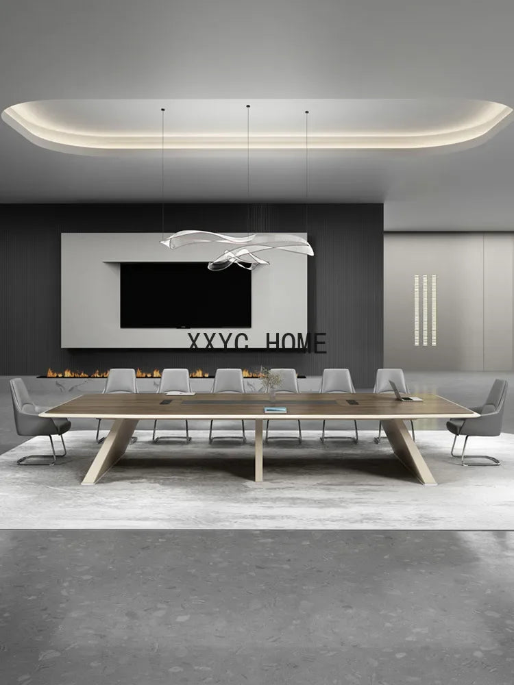 Office Furniture Conference Table Long Table Simple Modern Large Conference Room Reception Long Negotiation Office