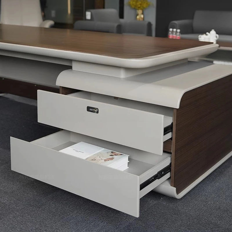 Luxury Corner Executive L-Shaped Desk: