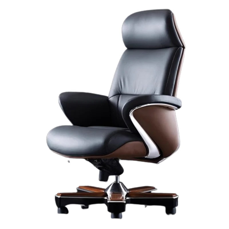 Universal Floor Leather Office Chair Back Black Rest Design Ergonomic Office Chair Room Luxury Cadeiras De Escritorio Furniture