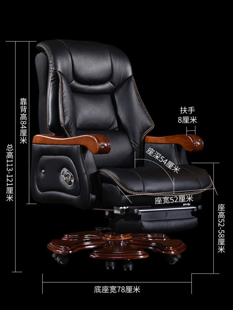 Luxurious Design Office Chair Leather Massage Work Boss Gaming Chair Executive Bedroom Sillas De Oficina Office Furniture Girl
