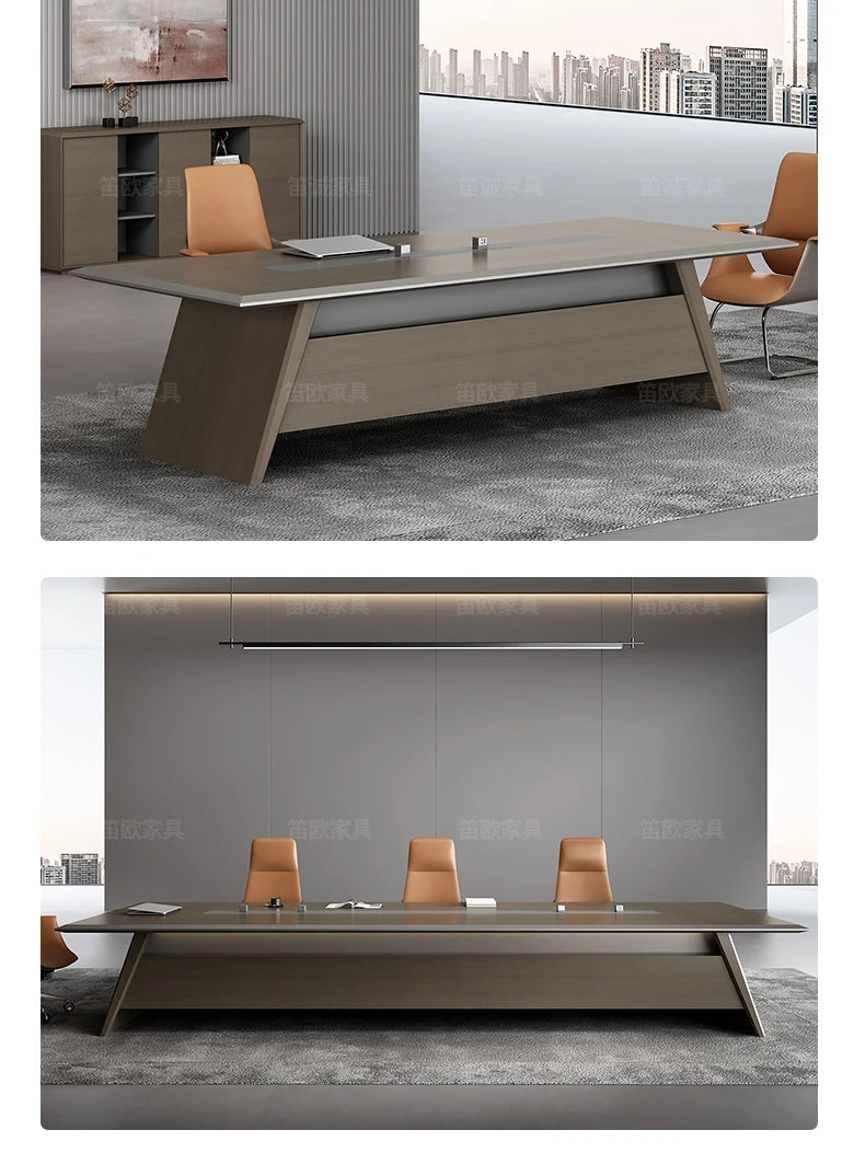 Light luxury conference  table and chair
