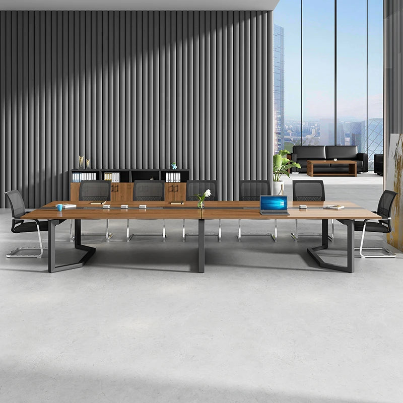 High Quality Eco-Friendly Customized Melamine Board Wooden Conference Table And Chairs 20 person conference table