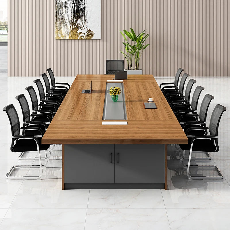 Wooden Conference Table And Chairs Modern Desk Table Office Furniture Modern Large marble conference table