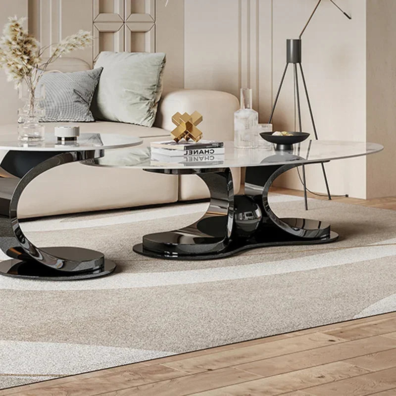 Round Coffee Table – Luxury Marble Design for Living Room