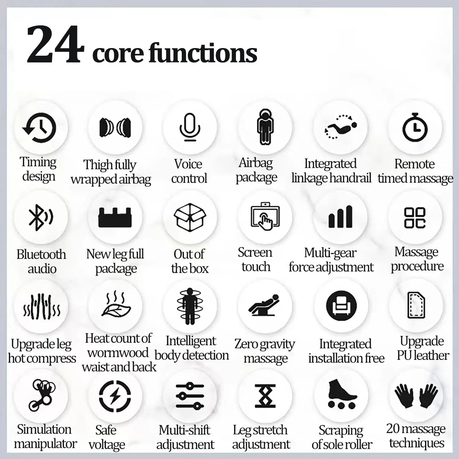 UKLife 4D SL-Track Full Body Airbag Zero Gravity Electric Massager Chair – Luxury Office Massage Sofa