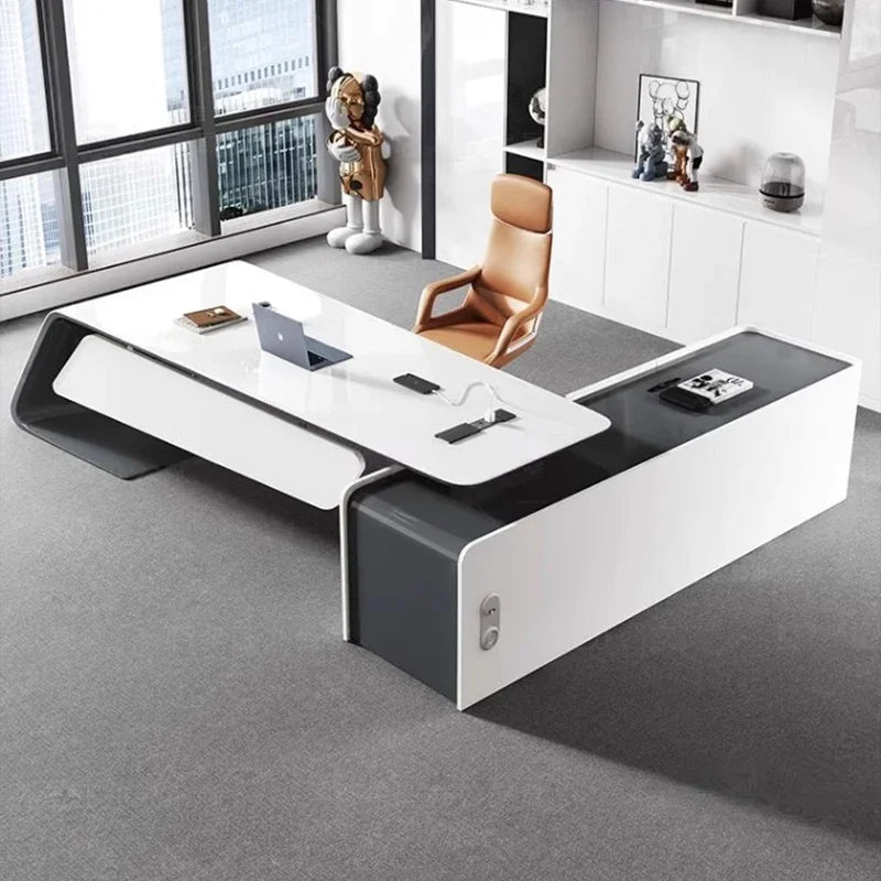 Modern Computer Desks, Office Tables, Executive Study Desk, Automatic Corner Workshop Table, Professional Home Furniture