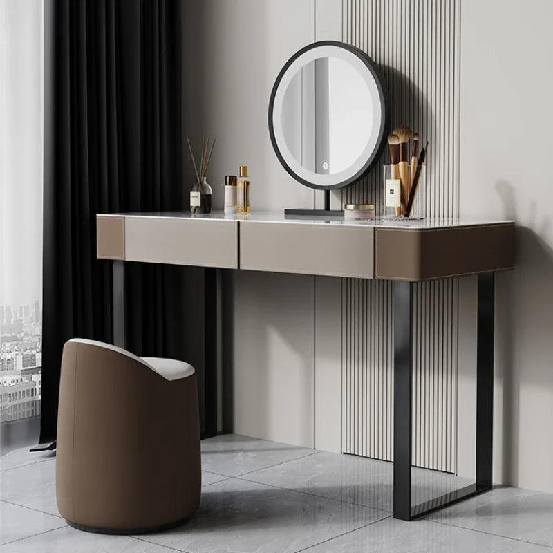 Girls’ Large Makeup Vanity – Multifunctional Nordic Dressing Table