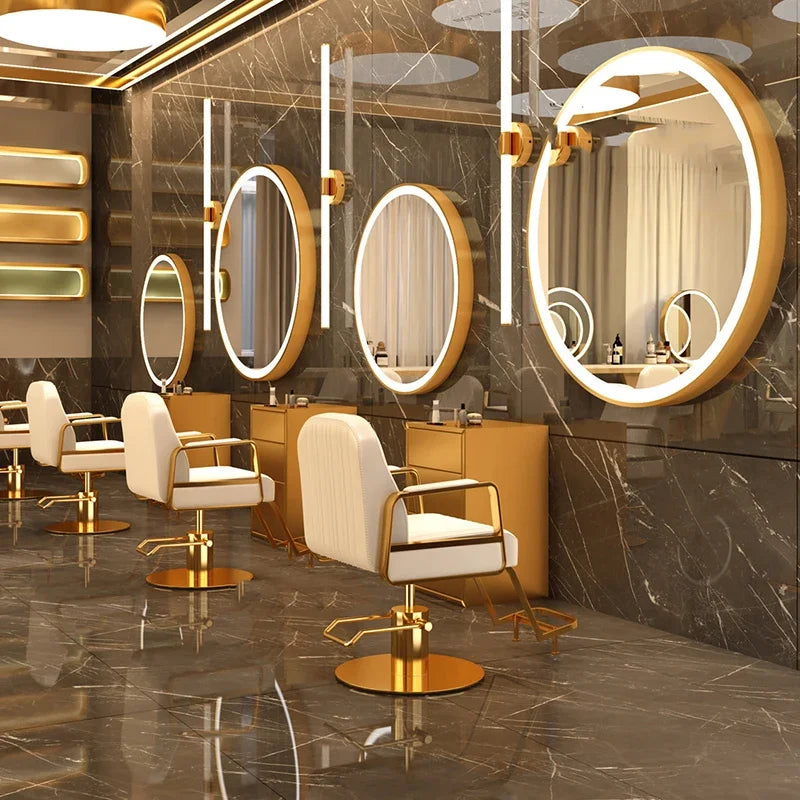 Aesthetic Swivel Barber Chair – Adjustable Stylist Chair, Beauty Tabouret, Coiffeuse Salon Furniture