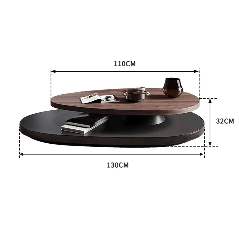 Nordic Luxury Coffee Table – Italian Wooden Design