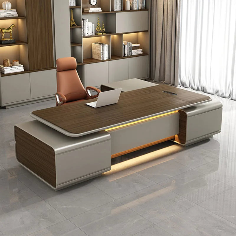 L-Shaped executive office desk