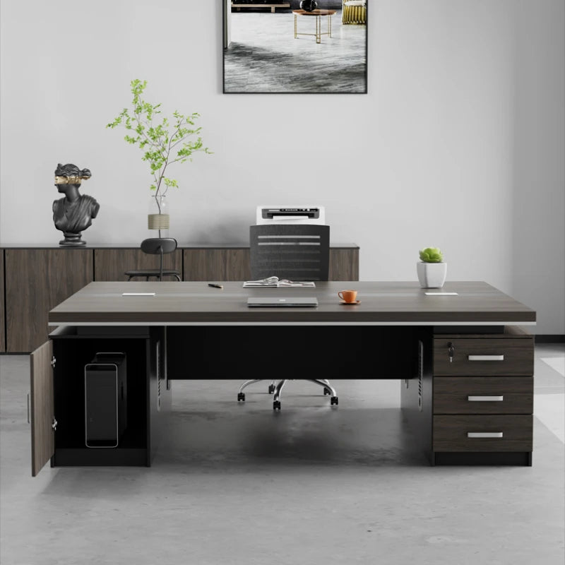 Simple Table Modern Desk Office Vanity Laptop Luxury Minimalist Executive Bedroom Industrial Student Escritorio Gaming Shelves