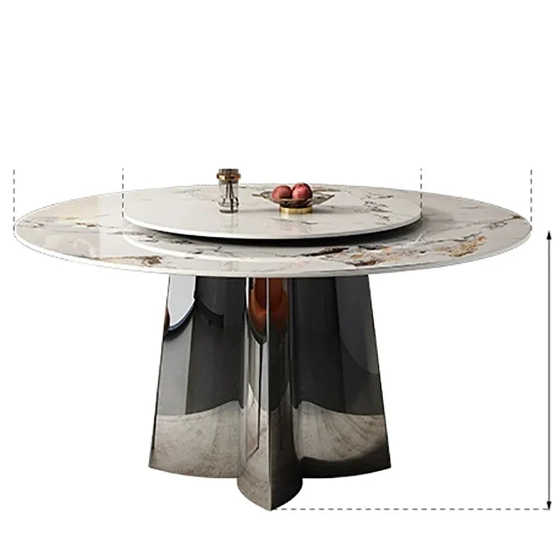 Modern Round Conference & Dining Table Set